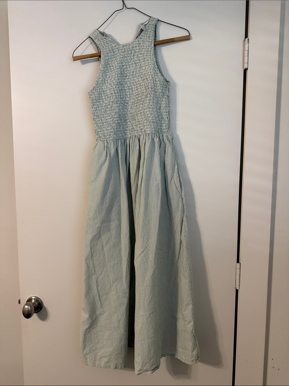 Madewell Midi Dress in Light Mint Green